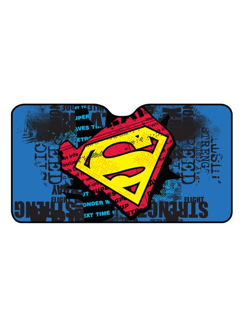 Pare-soleil avant de voiture Travel Superman 130 x 70 cm Super-héros Steel Man Jaune - Kiabi