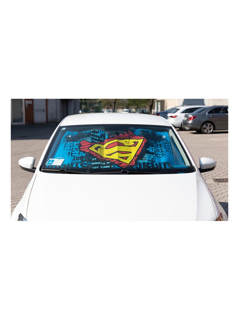 Pare-soleil avant de voiture Travel Superman 130 x 70 cm Super-héros Steel Man Jaune Rouge - Kiabi