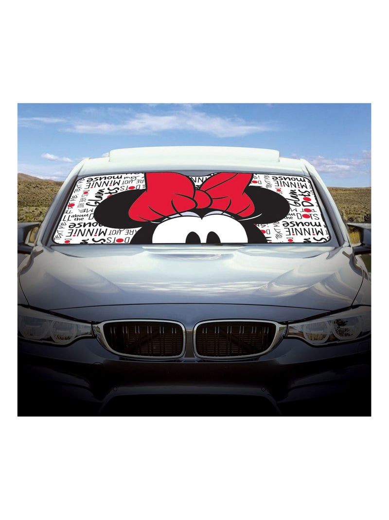 Pare-soleil avant-Disney Minnie- pour pare-brise de voiture 130 x 70 cm Rouge - Kiabi