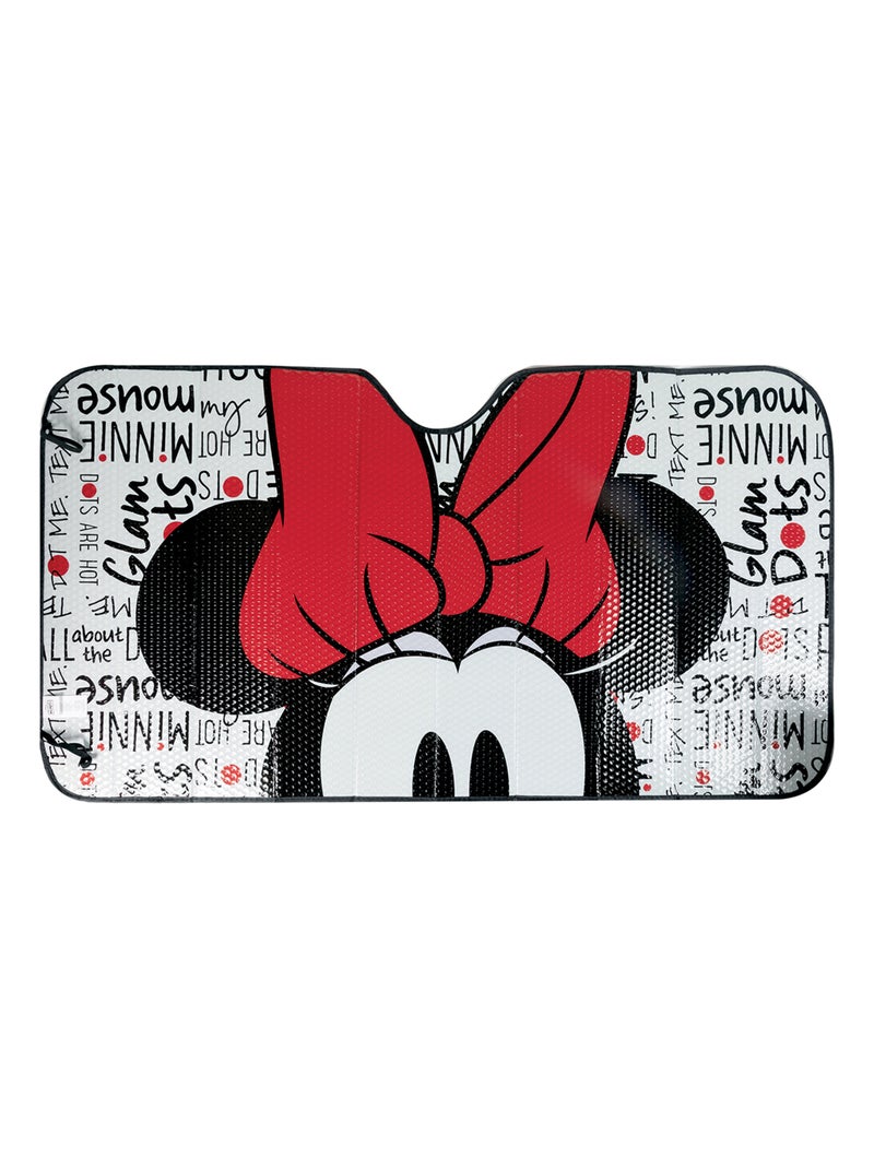 Pare-soleil avant-Disney Minnie- pour pare-brise de voiture 130 x 70 cm Rouge - Kiabi