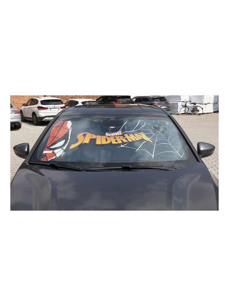 Pare-soleil avant pour pare-brise de voiture - Marvel Spiderman - 130 x 70 cm Rouge - Kiabi