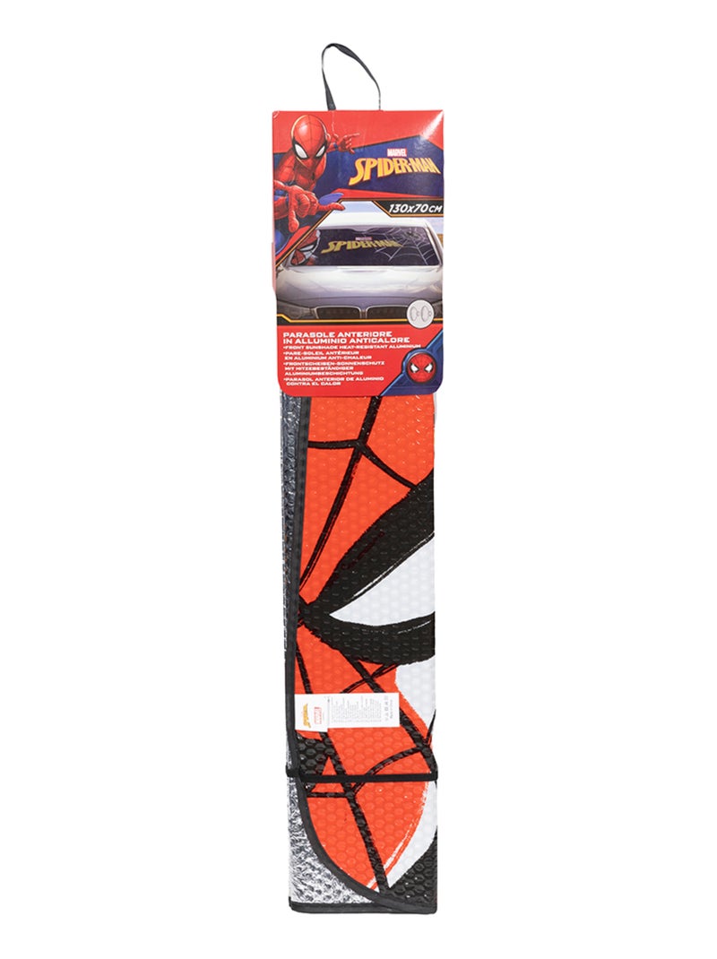Pare-soleil avant pour pare-brise de voiture - Marvel Spiderman - 130 x 70 cm Rouge - Kiabi