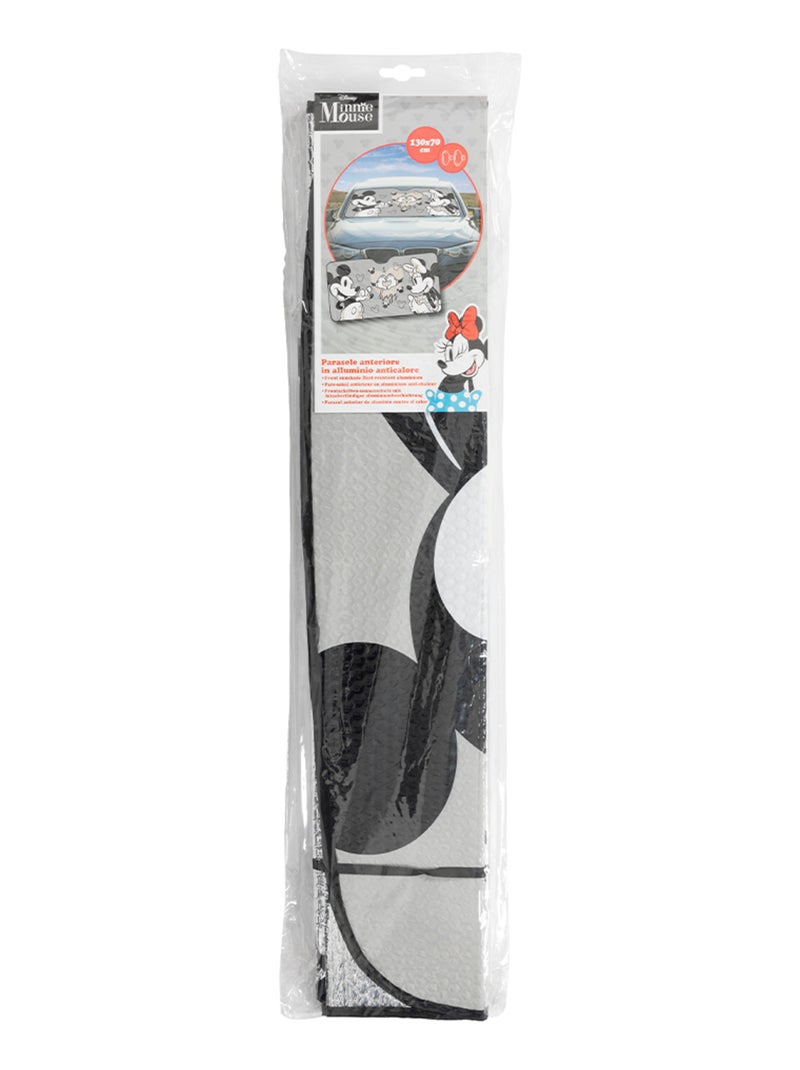 Pare-soleil avant pour voiture -Disney Mickey Mouse-  avec des graphismes Mickey et Minnie 130x70cm Gris - Kiabi