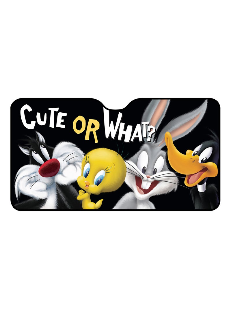 Pare-soleil avant pour voiture enfant fille Looney Tunes 130x70 cm Noir - Kiabi