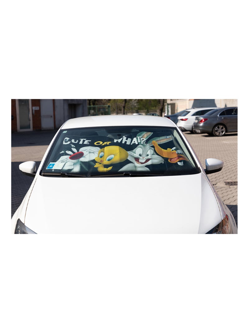 Pare-soleil avant pour voiture enfant fille Looney Tunes 130x70 cm Noir - Kiabi