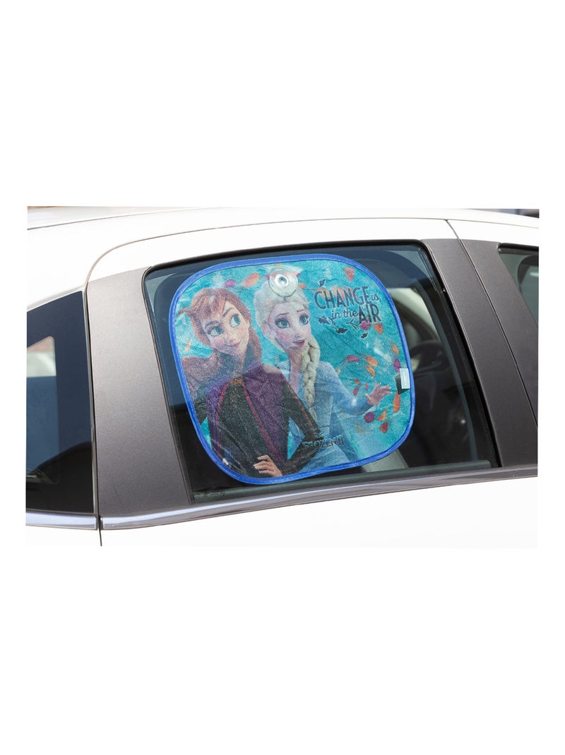 Pare-soleil latéraux La Reine des Neiges II : Elsa, Anna et Olaf Bleu Bleu ciel - Kiabi
