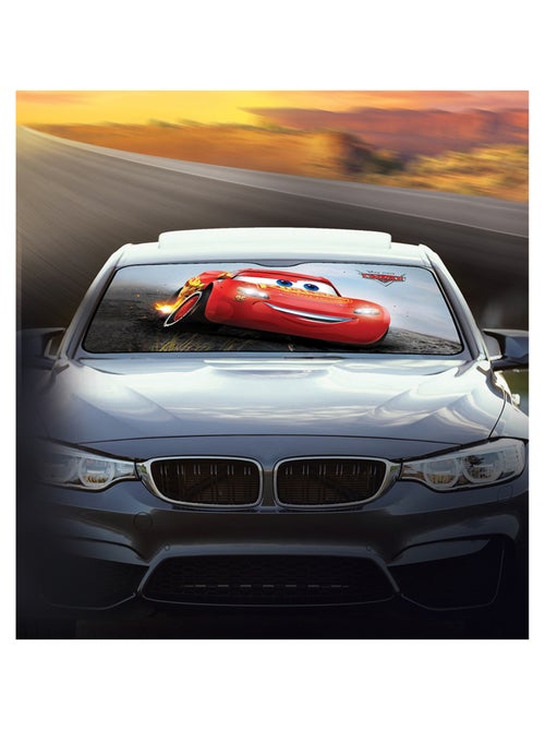 Pare-soleil pour pare-brise avant- Disney Cars-  Cars Lightning McQueen 130 x 70 cm - Kiabi