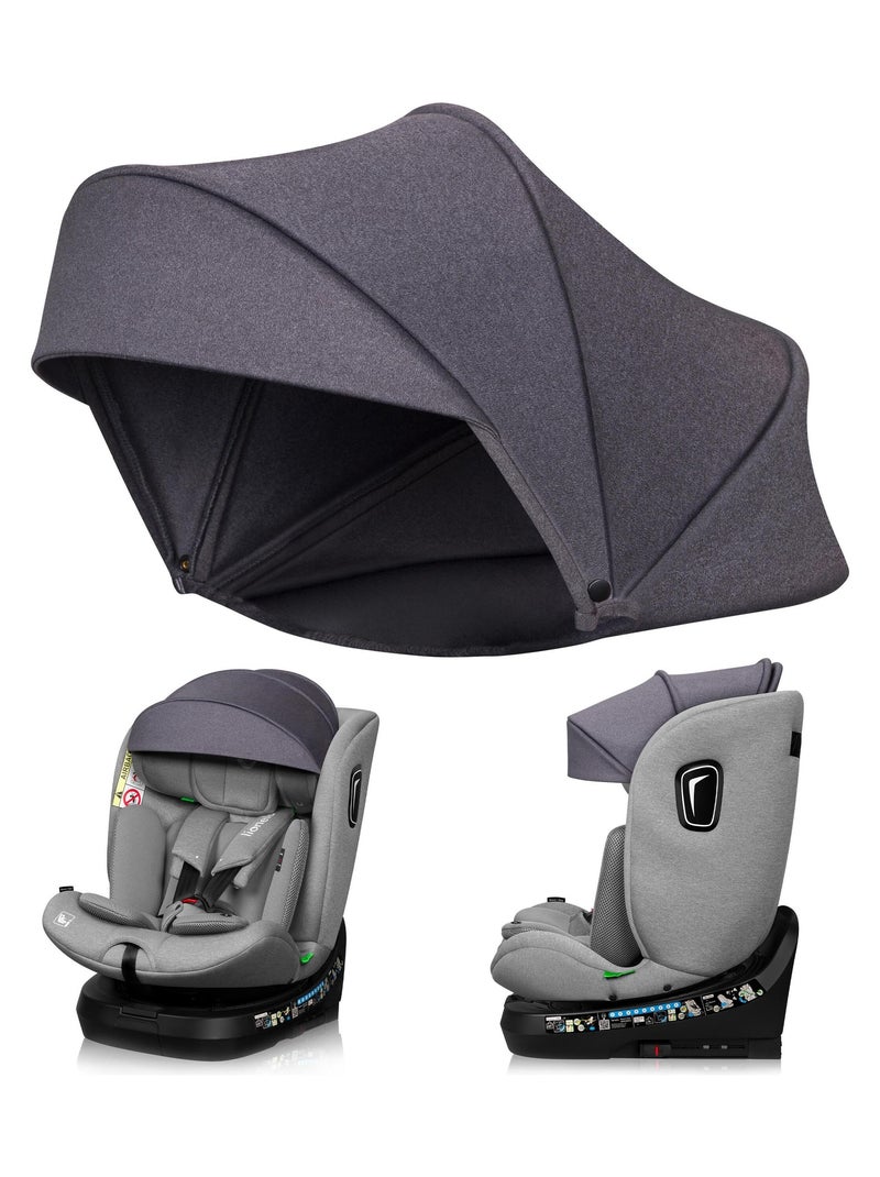 Pare-soleil pour siège auto bébé - LIONELO Brave - Universelle - UPF50+ Gris - Kiabi