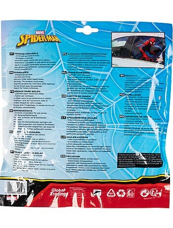 Pare-soleil simple face pour voitures, trapèze Marvel Spiderman