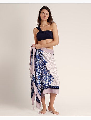 Paréo ADMAS Blue Garden pour femme