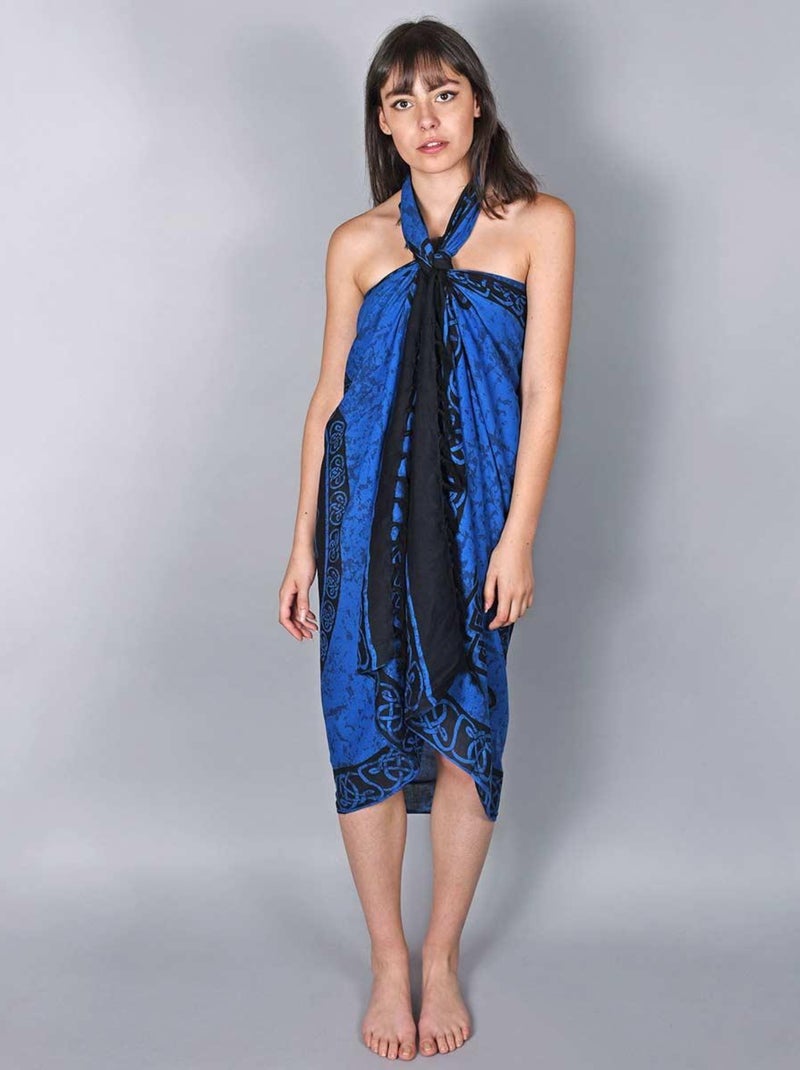 Paréo Batik Bali Bleu marine - Kiabi