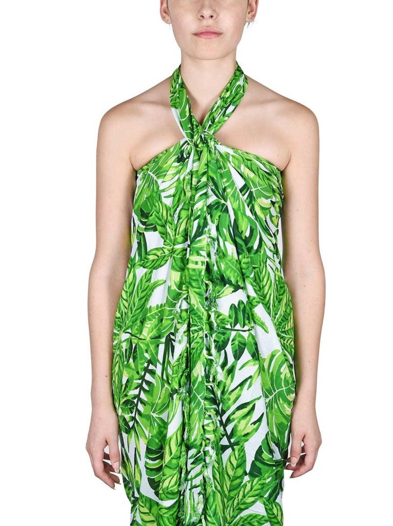 Paréo Batik Bambus Vert - Kiabi