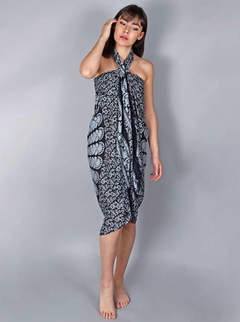Paréo Batik Mandala Gris - Kiabi