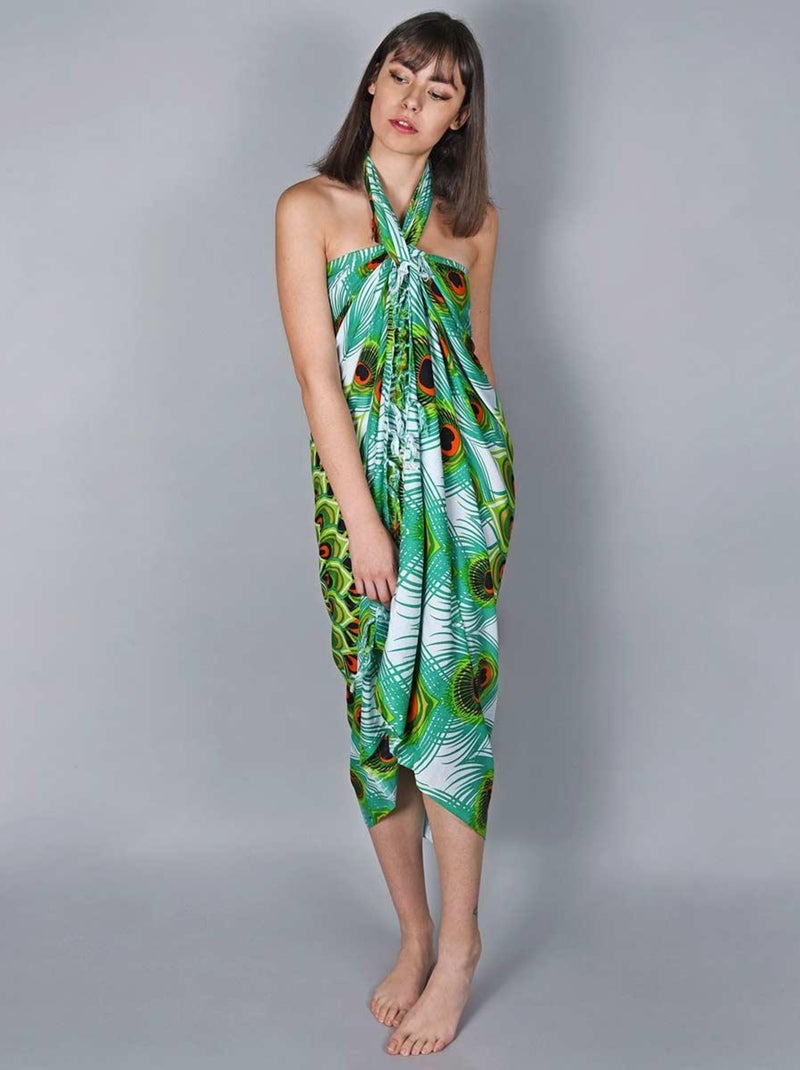 Paréo Batik Pavao Vert Vert - Kiabi