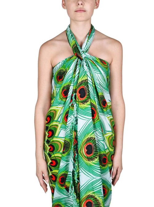 Paréo Batik Pavao Vert - Kiabi