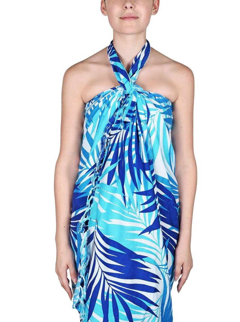 Paréo Batik Savana Bleu - Kiabi
