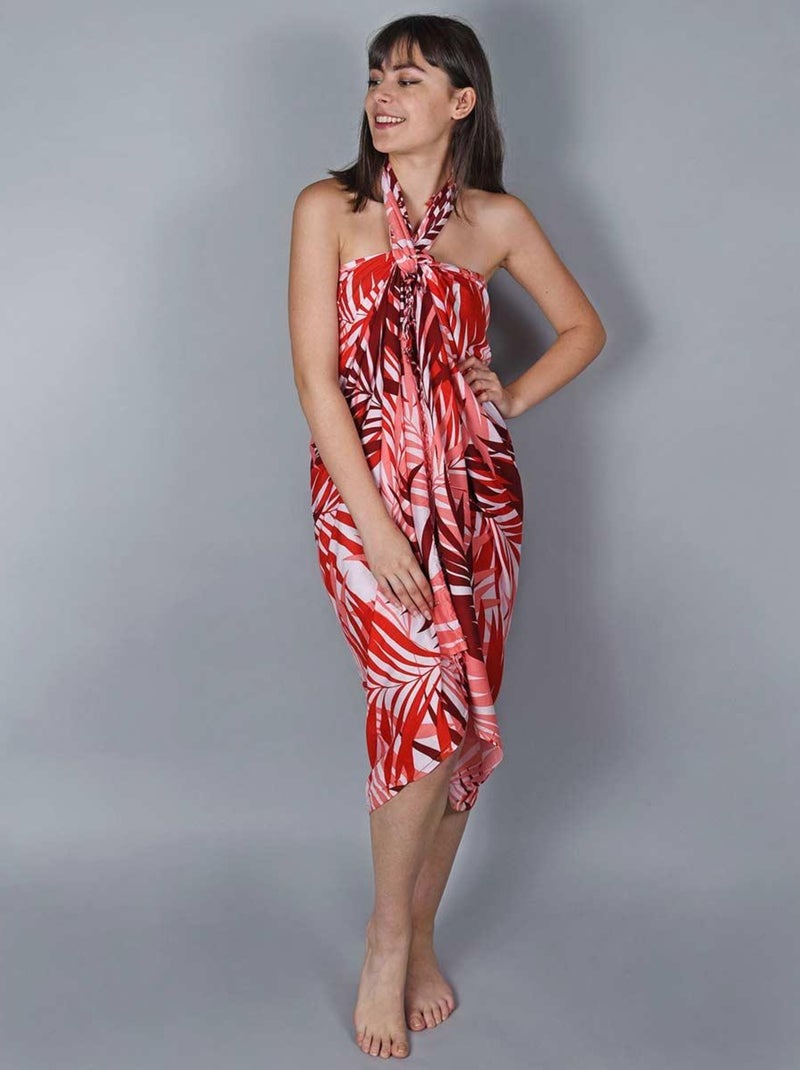 Paréo Batik Savana Rouge - Kiabi