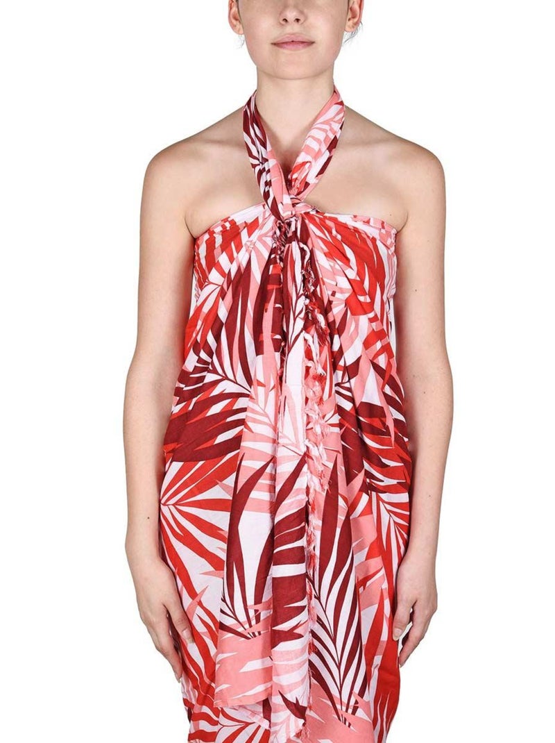 Paréo Batik Savana Rouge - Kiabi