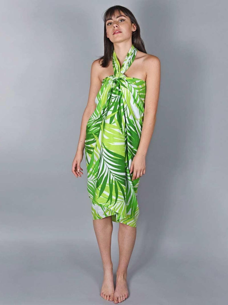 Paréo Batik Savana Vert - Kiabi