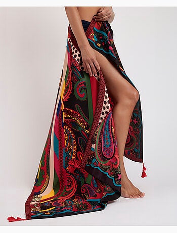 Paréo cachemire multicolore ADMAS pour femme