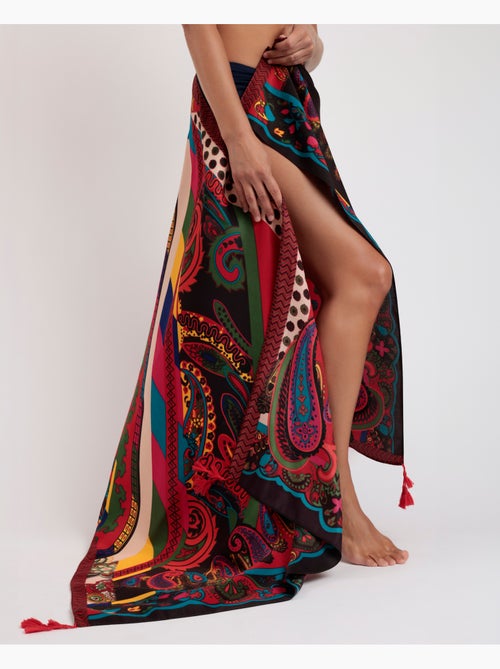 Paréo cachemire multicolore ADMAS pour femme - Kiabi Paréo cachemire multicolore ADMAS pour femme - Kiabi