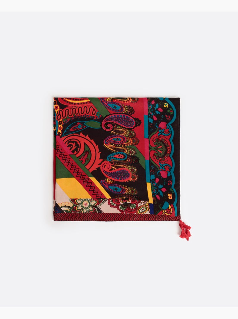 Paréo cachemire multicolore ADMAS pour femme Multicolore - Kiabi