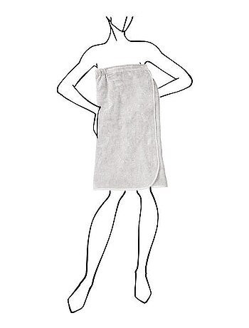 Paréo de bain en coton 82x160 cm LAGUNE, par Soleil d'Ocre