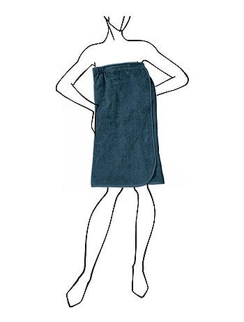 Paréo de bain en coton 82x160 cm LAGUNE, par Soleil d'Ocre