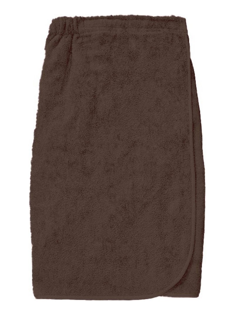 Paréo de bain en coton 82x160 cm LAGUNE, par Soleil d'Ocre Marron - Kiabi