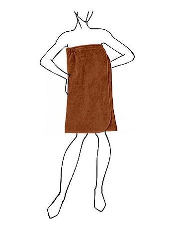 Paréo de bain en coton 82x160 cm LAGUNE, par Soleil d'Ocre