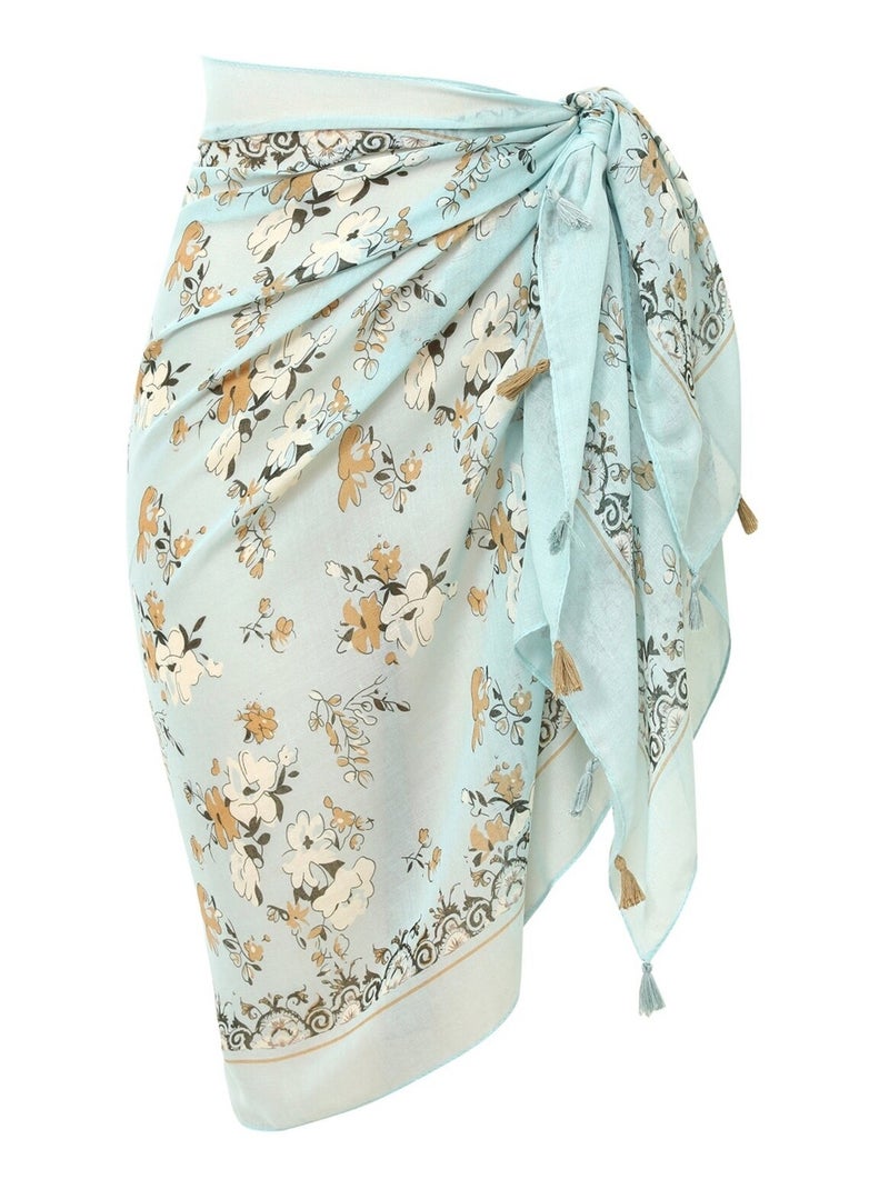 Paréo de plage CATELINA Vert d'eau - Kiabi