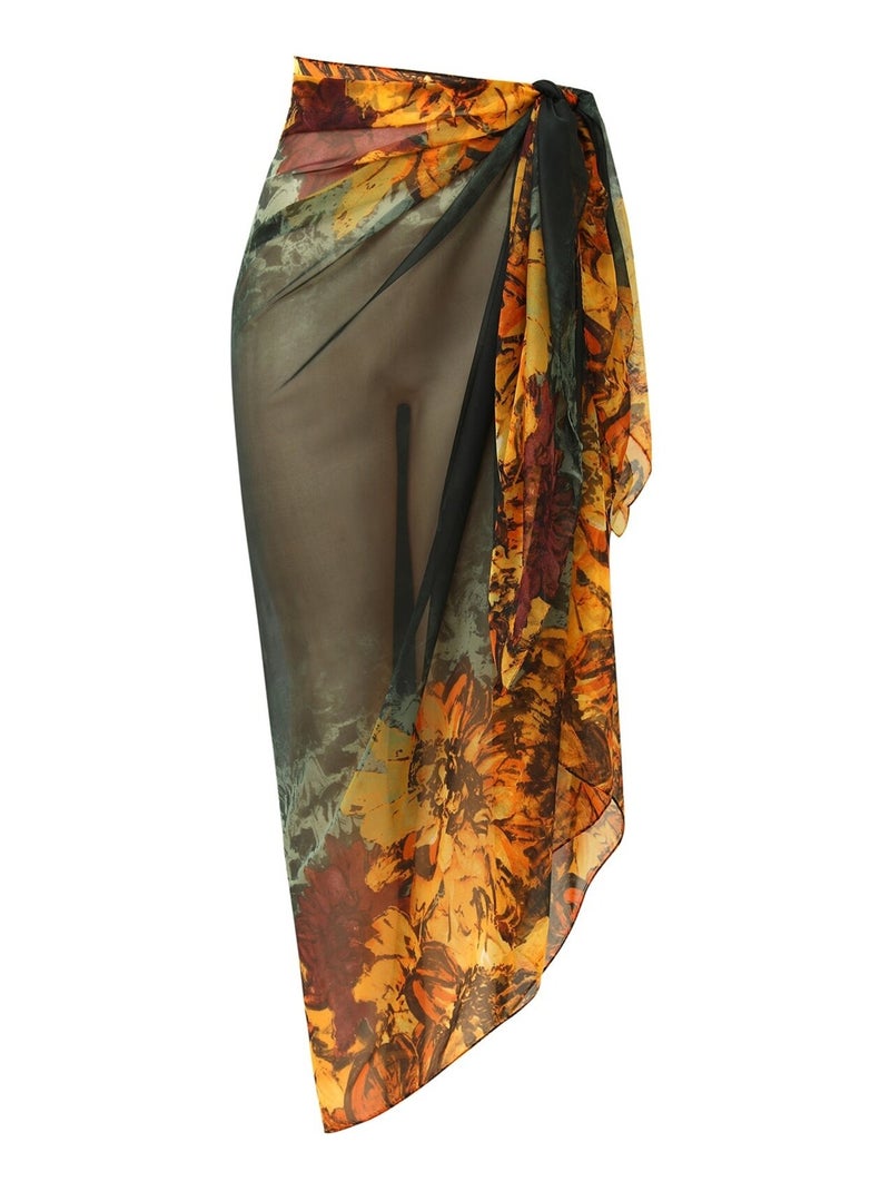 Paréo de plage FLORA Vert - Kiabi