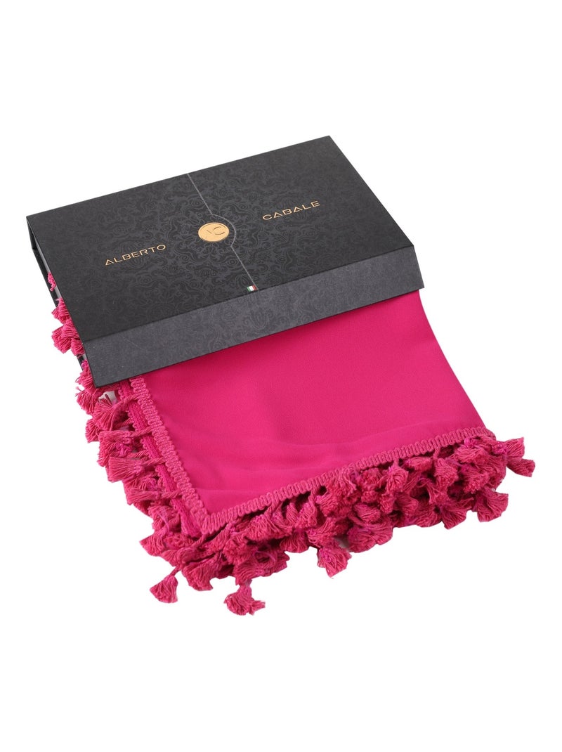 Paréo de plage FRINGES Rose fushia - Kiabi