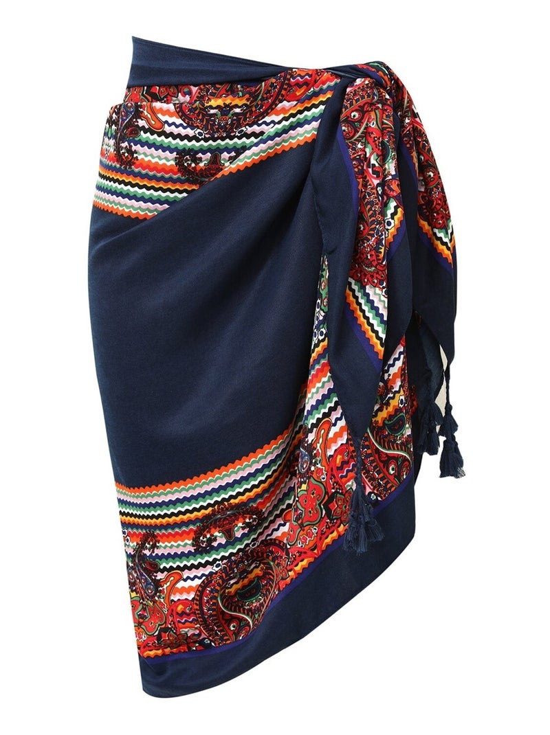 Paréo de plage GIASMINA Bleu marine - Kiabi