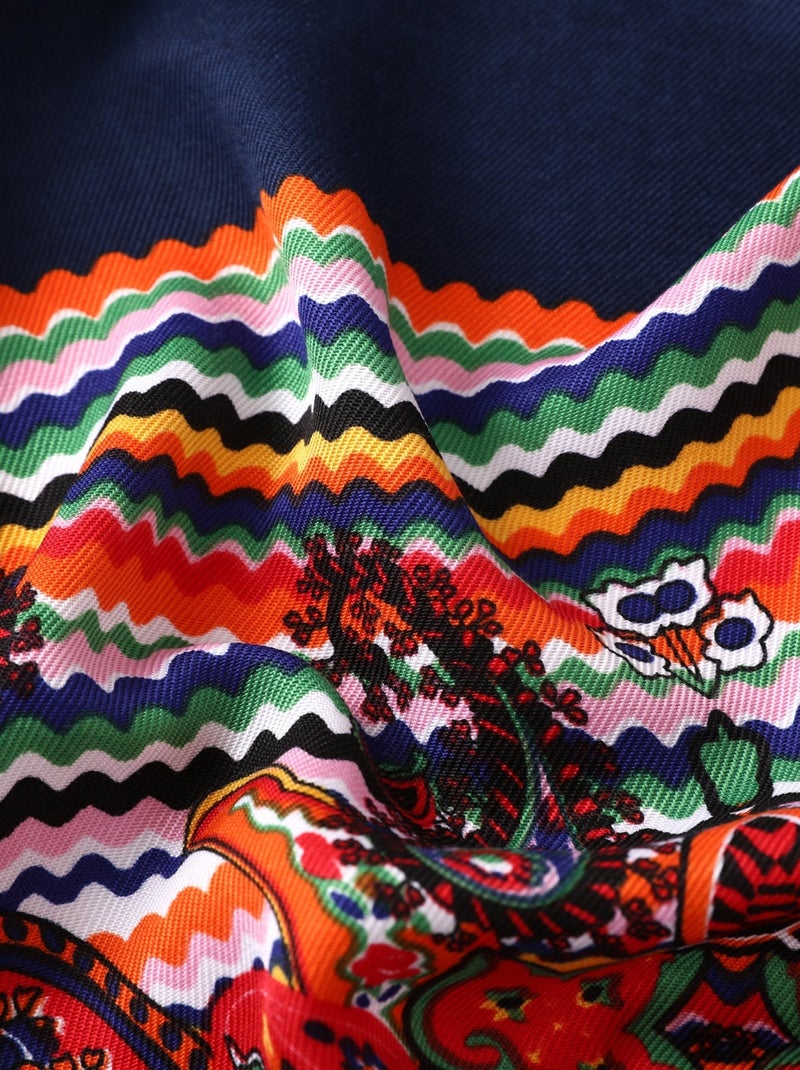 Paréo de plage GIASMINA Bleu marine - Kiabi