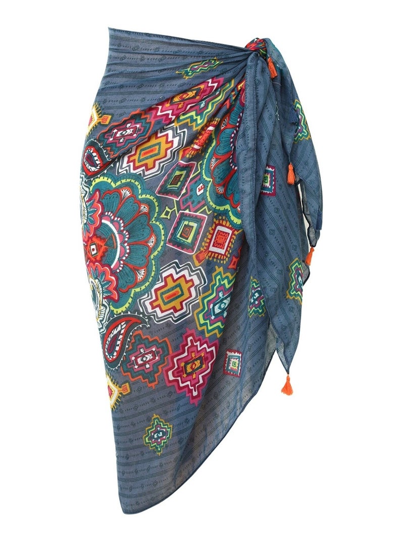 Paréo de plage GILDA Bleu marine - Kiabi