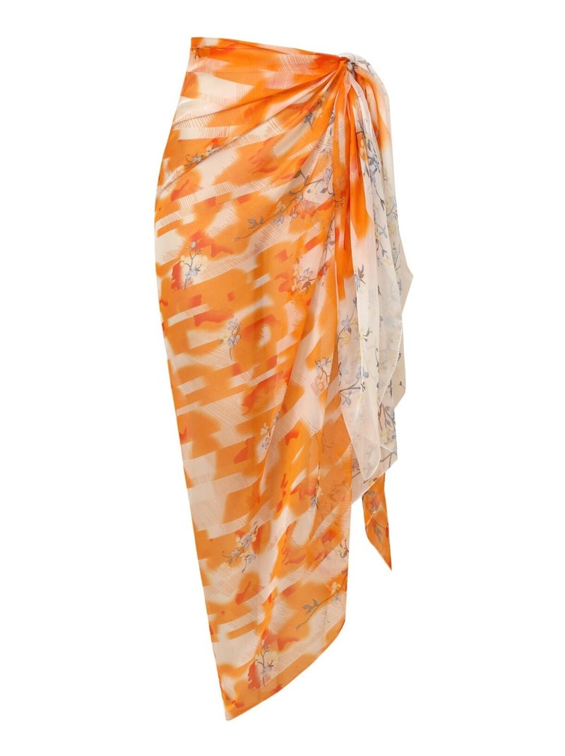 Paréo de plage GISELLA Orange - Kiabi