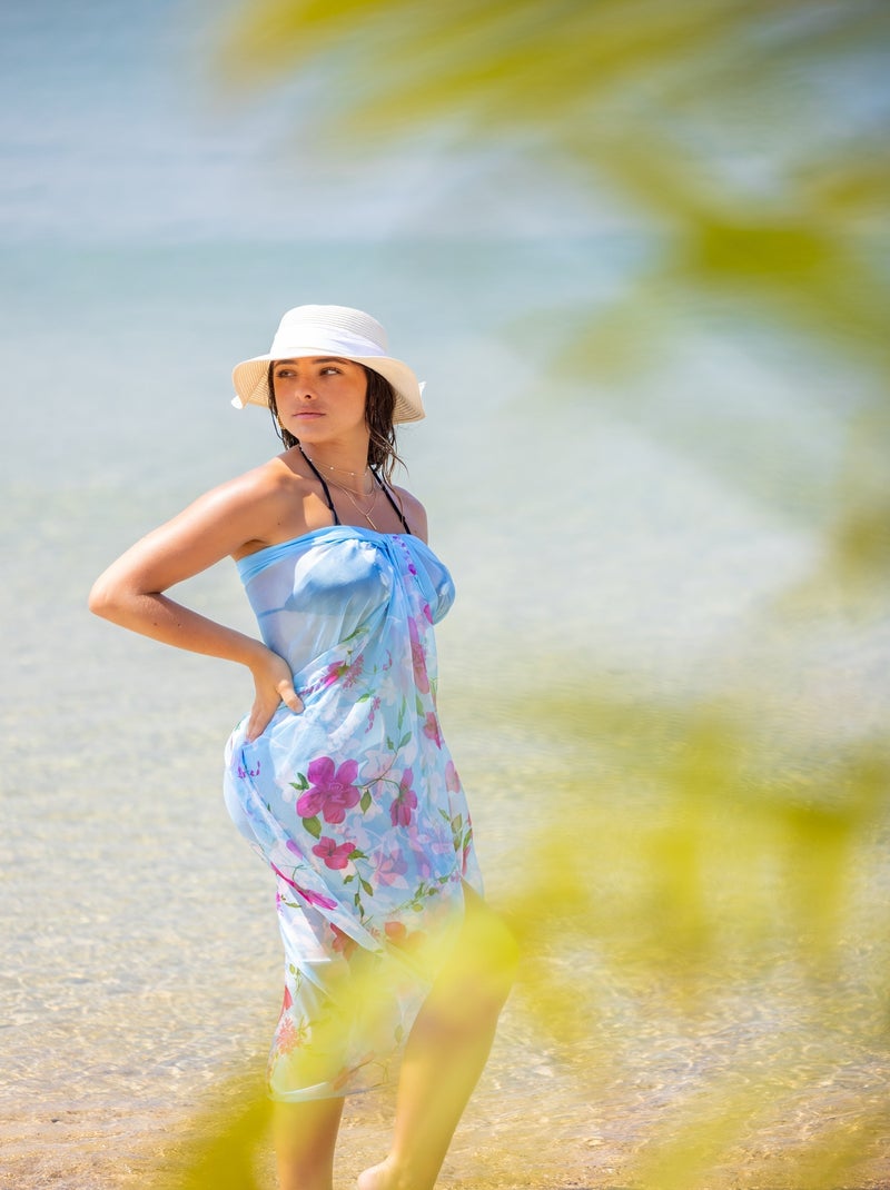 Paréo de plage NATALIA Bleu - Kiabi