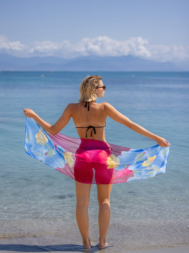 Paréo de plage NELA Rose fushia - Kiabi