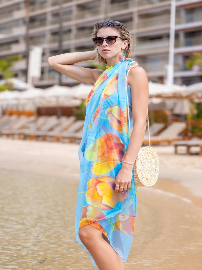 Paréo de plage NELLA Bleu - Kiabi