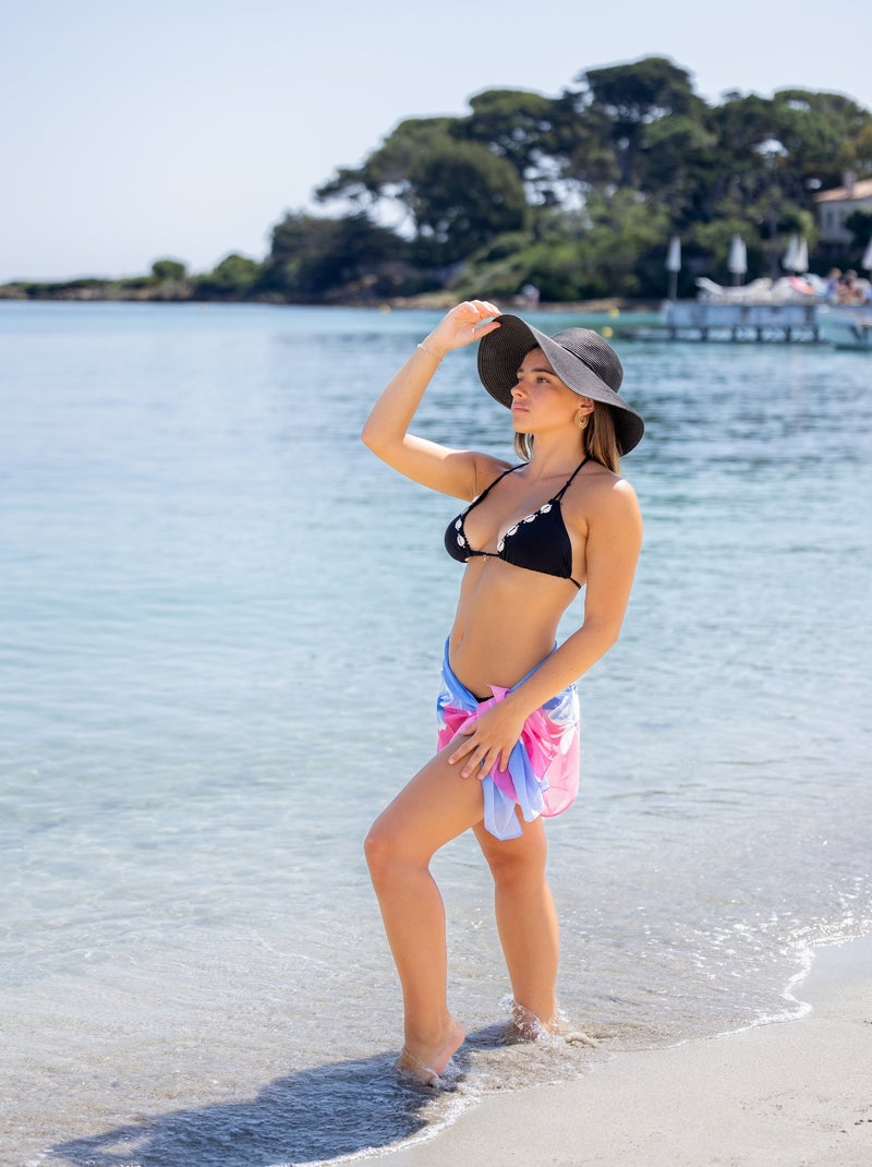 Paréo de plage SANDRA Bleu - Kiabi