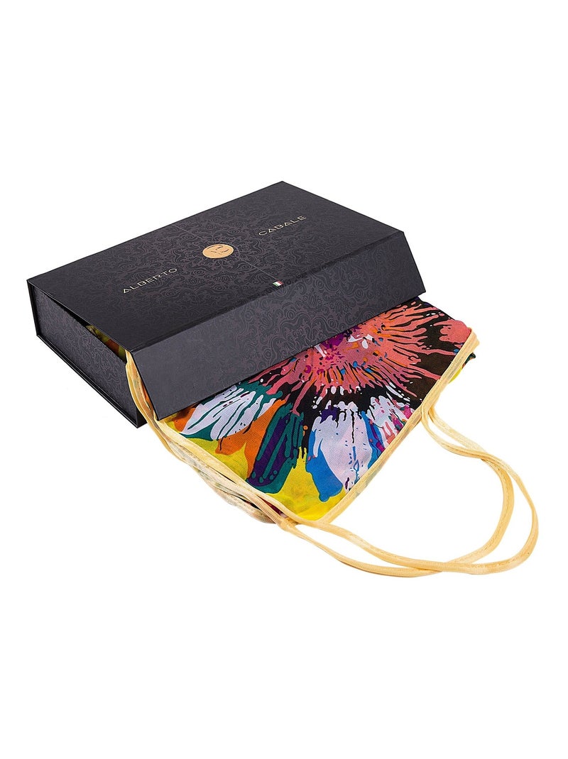 Paréo de Soie Flora Yellow Marina Jaune - Kiabi