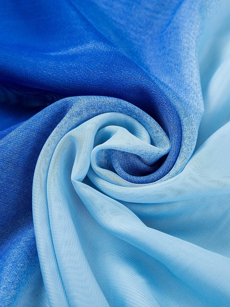 Paréo de Soie Navy Marina Bleu - Kiabi