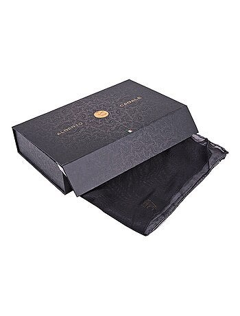 Paréo de Soie White Black Marina