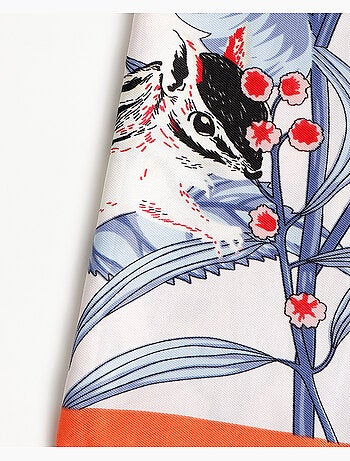 Paréo feuilles bleues ADMAS pour femme