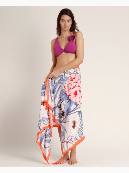 Paréo feuilles bleues ADMAS pour femme - Kiabi Paréo feuilles bleues ADMAS pour femme - Kiabi