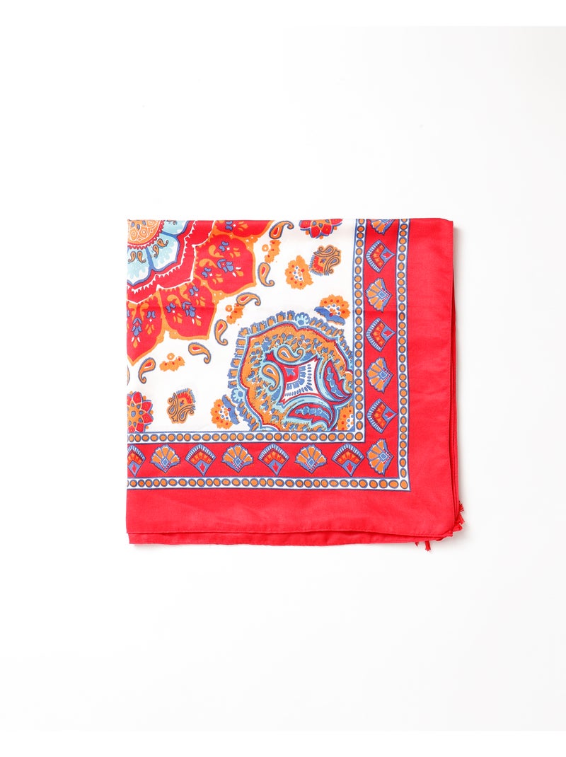 Paréo Mandala Rouge ADMAS pour Femme Rouge - Kiabi