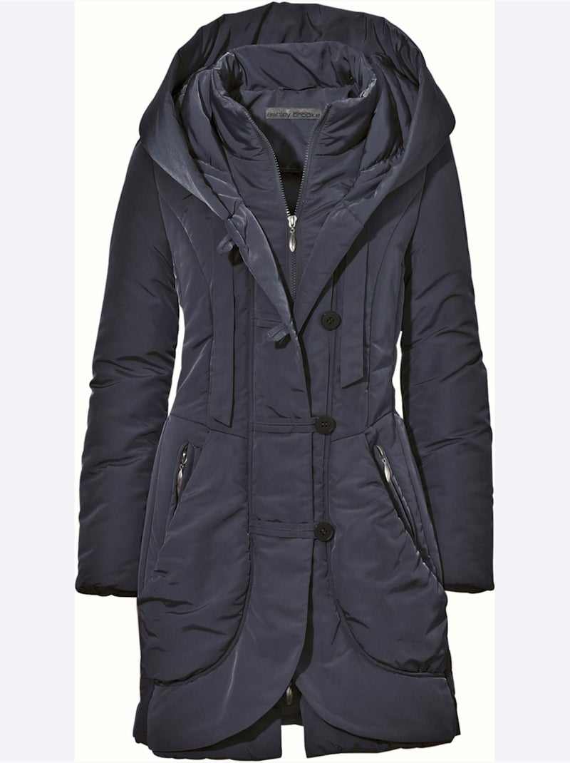Parka - taille standard - helline Bleu marine - Kiabi