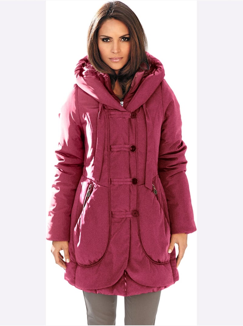 Parka - taille standard - helline Bordeaux - Kiabi
