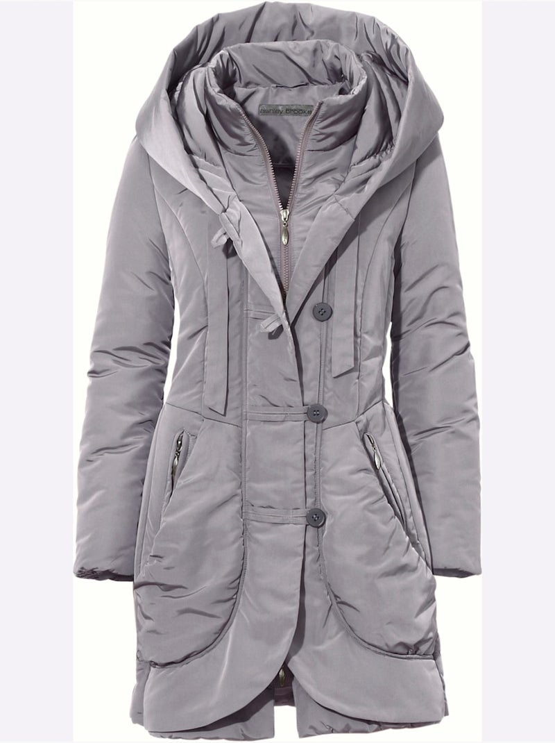 Parka - taille standard - helline Gris - Kiabi